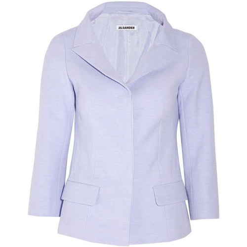 JIL SANDER 3/4 sleeve jacket blazer lilac lavender textured $1,895 coat