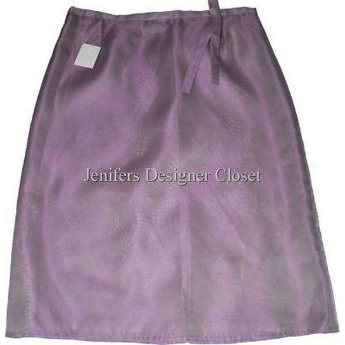 GIANFRANCO FERRE career skirt mauve pink shimmer sheen 42 6 $350