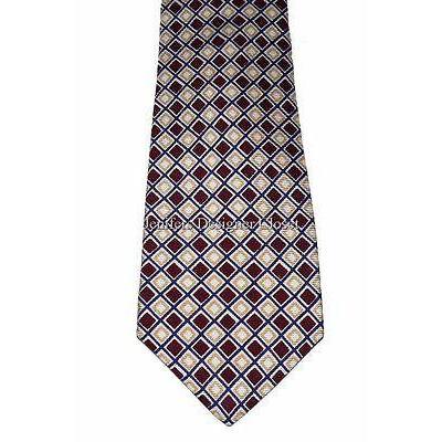 KITON Napoli silk suit tie necktie classic men's gold maroon 7 fold