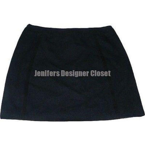 MARC JACOBS mini skirt 10 linen wool designer runway navy career