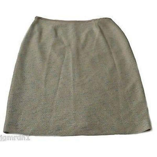 ST. JOHN COUTURE 8 skirt woven career luxury tweed $1095