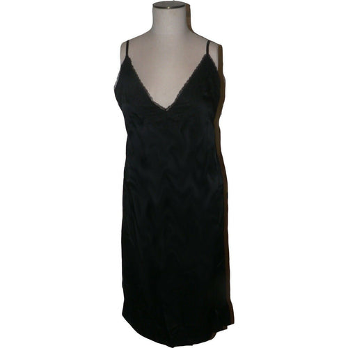 MAISON MARTIN MARGIELA 42 6 black slip dress with lace runway Italy