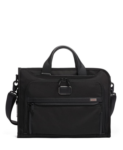 TUMI ALPHA 3 Portfolio Briefcase carry-on Business bag Black