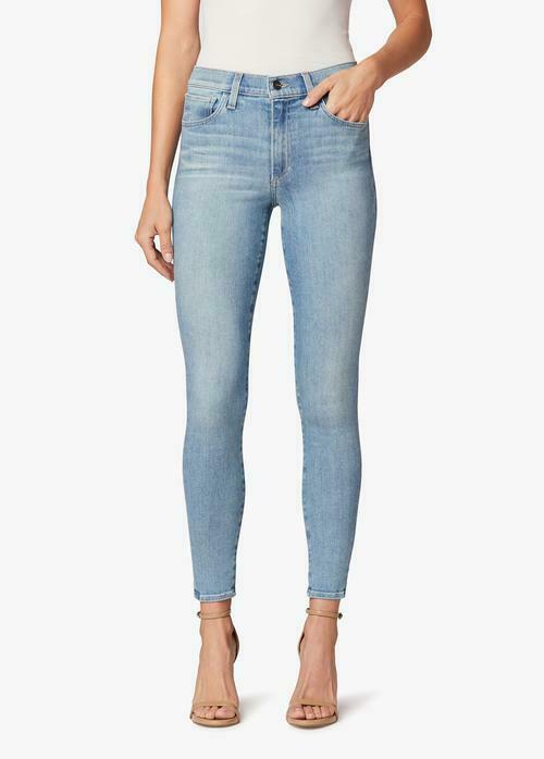 JOE'S JEANS 24 high rise ankle skinny earth conscious whiskered faded