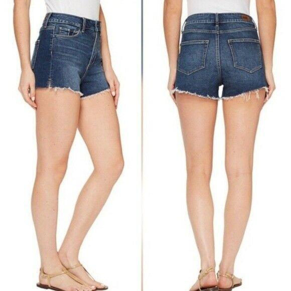 cut off blue jean shorts