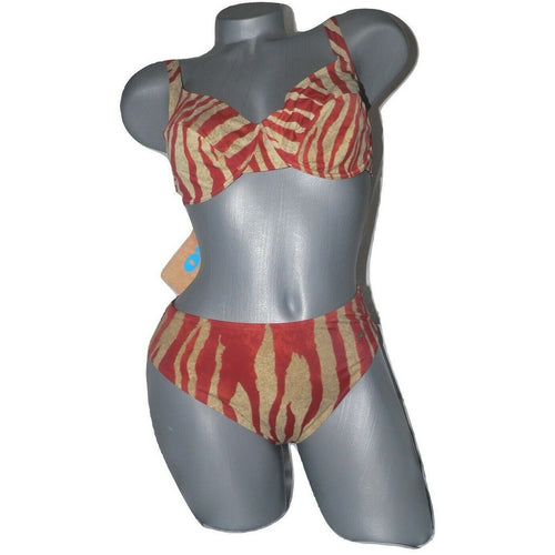 ORY of Spain 36C US EUR 80 ESP 44 swimsuit bikini high waist tiger zebra