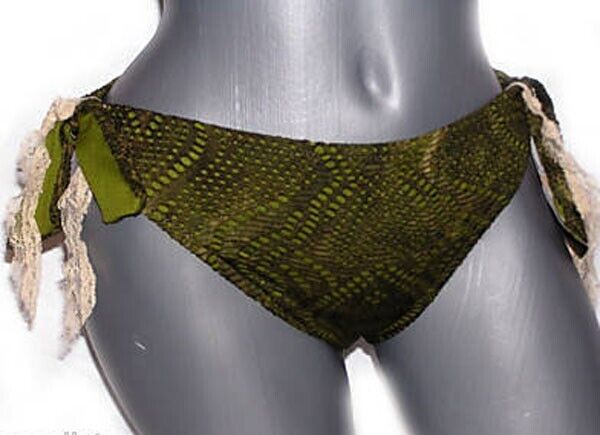 LUCKY BRAND S camouflage army green bikini swimsuit 2-piece crochet la –  Jenifers Designer Closet