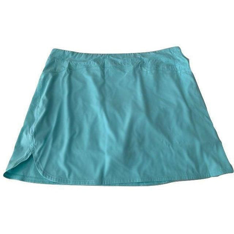 ADIDAS SZ 16 Tennis Golf skirt skort with built in shorts aqua plus size - Jenifers Designer Closet