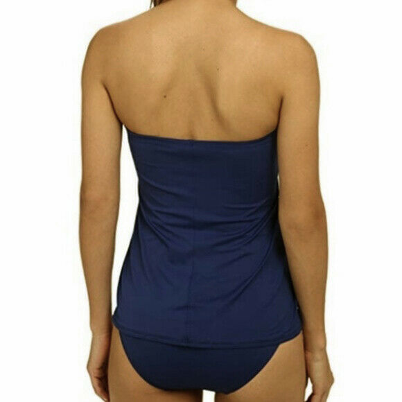 RALPH LAUREN 6 tank swimsuit swim dress flyaway indigo navy strapless –  Jenifers Designer Closet