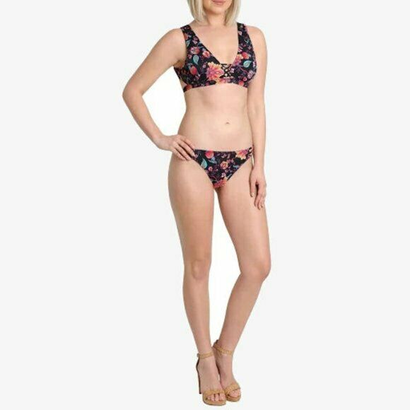 Nanette Lepore Nannette Lepore Bloom Botanical Enchantress Bralette Bikini  Top & Bloom Botanical Charmer Bikini Bottom