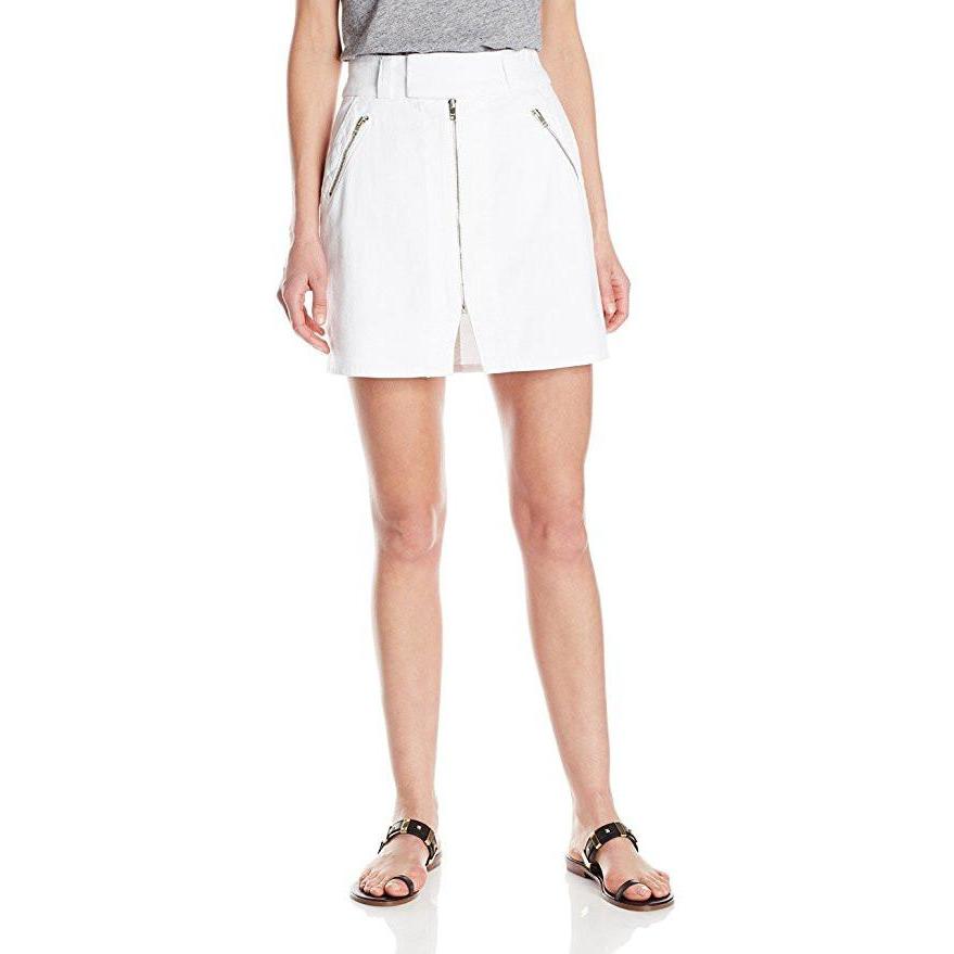 Marcs Winnie Denim Skirt In White | MYER