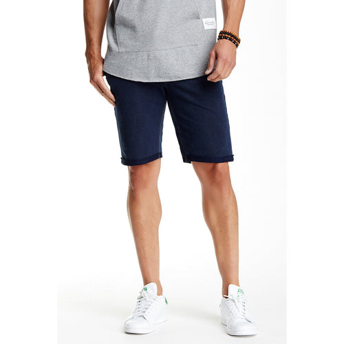 KINETIX men's shorts 36 slim straight indigo travel cotton stretch $128