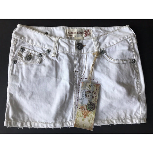 LAGUNA BEACH JEANS Co. 25 Denim White Mini Skirt short