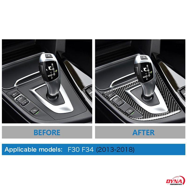 Für-BMW 3 4 Serie F30 F31 F32 F34 2013-2019 Carbon Fiber Zentrale Dashboard  Streifen