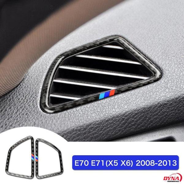 For Bmw X5 X6 E70 E71 F15 F16 Accessories Carbon Fiber Car Interior  Navigation Air Conditioning Cd Control Panel Styling Sticker, automotive  Interior S