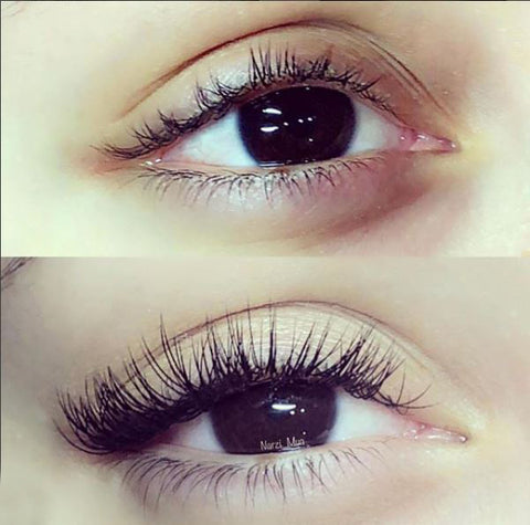 Eyelash Extension Before vs After by Yegi Beauty