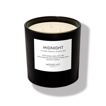 Midnight  Black & White Candle – Moodcast Fragrance Co.