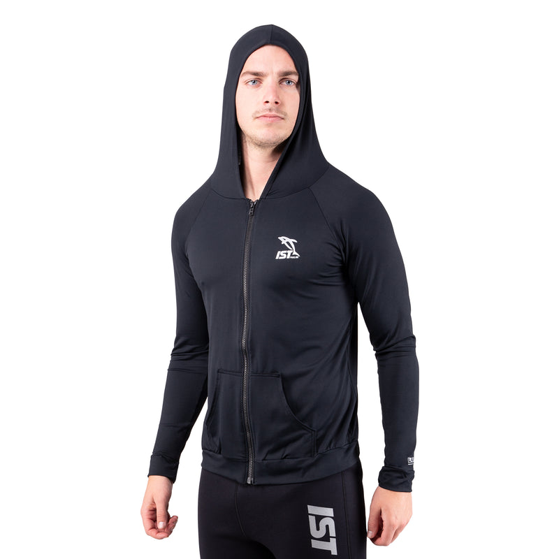 Closeout Sal UV Rash Guard jacket with hood MEN black – Shop709.com