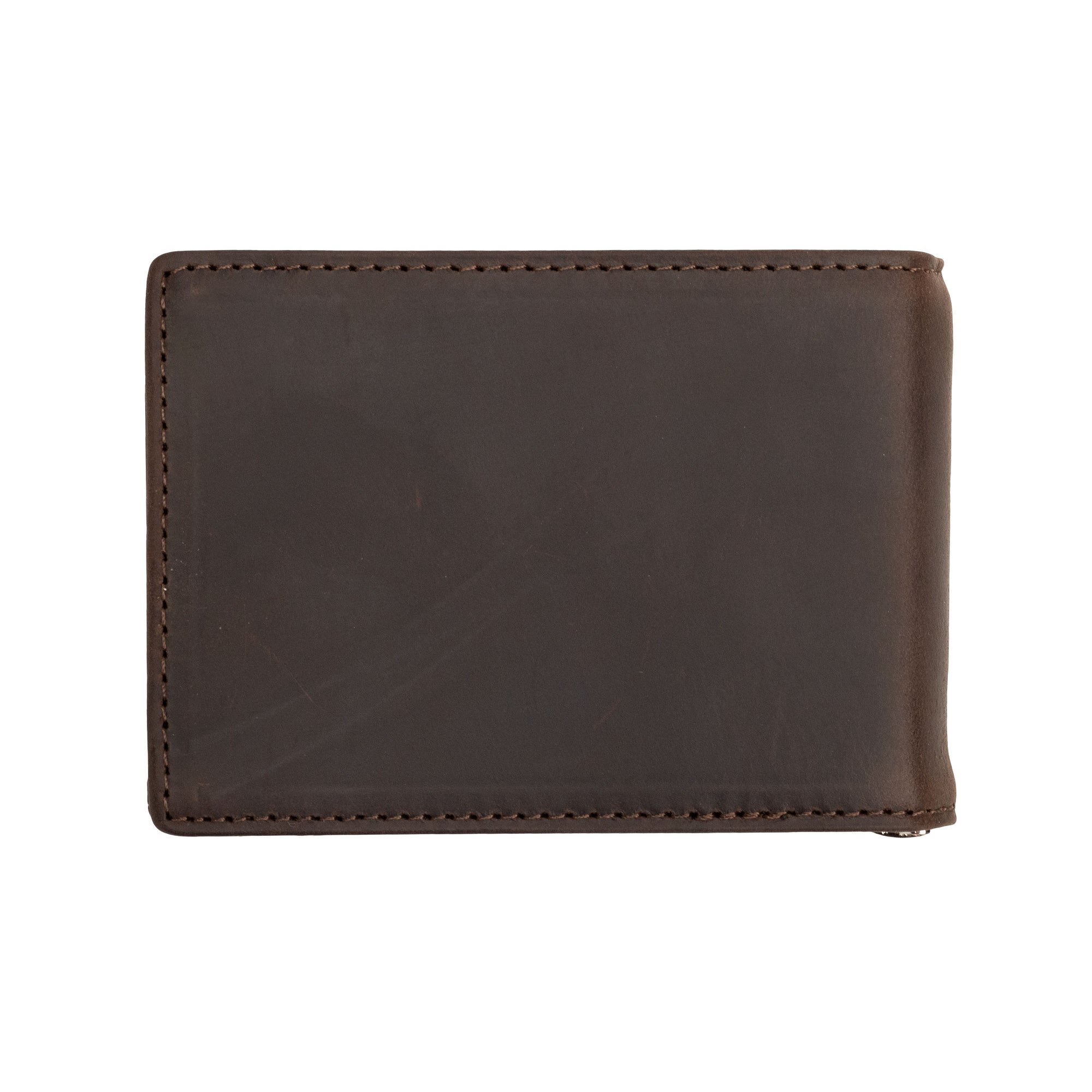 Ford Mustang Vintage Top Grain Black Leathertrifold Wallet 