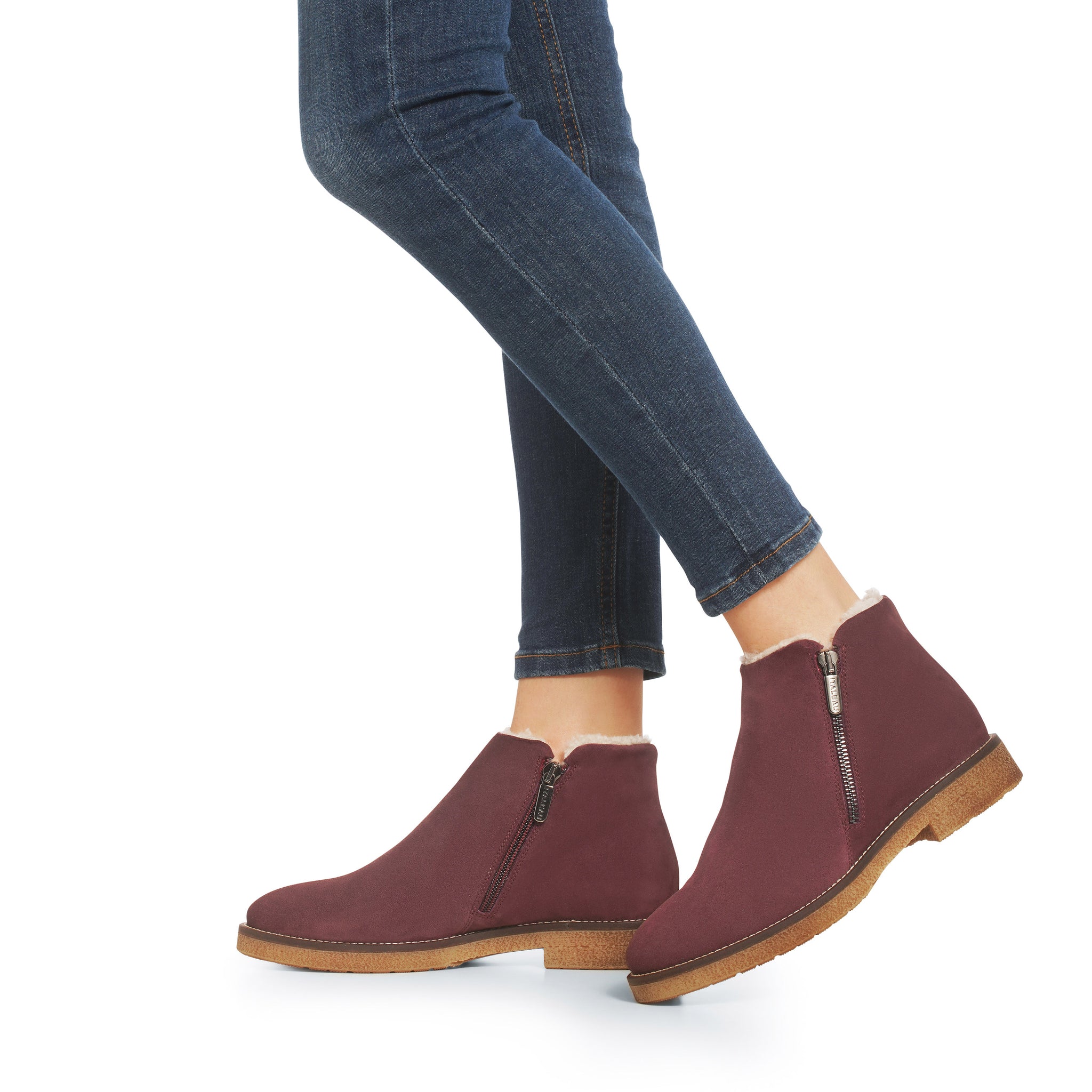 Foliana Shearling Boots | Women’s Ankle Boots | Italian Suede Boots ...