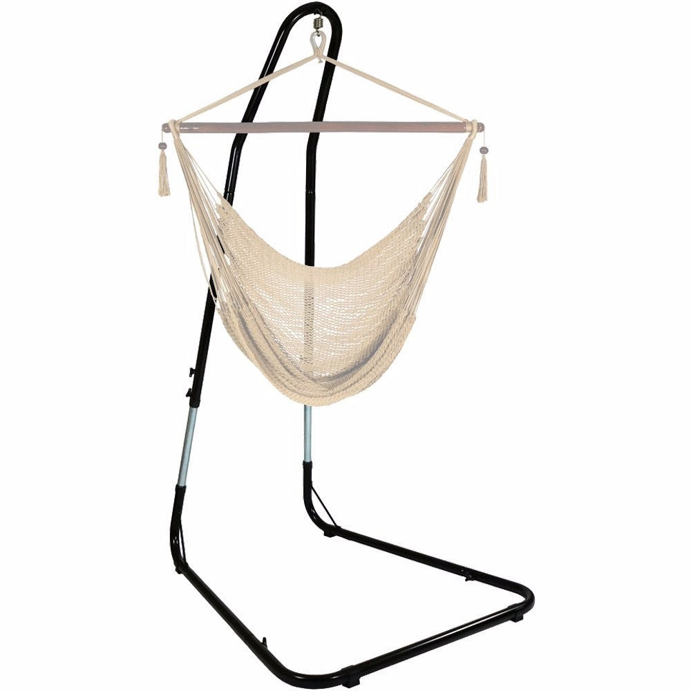 black hammock chair with stand