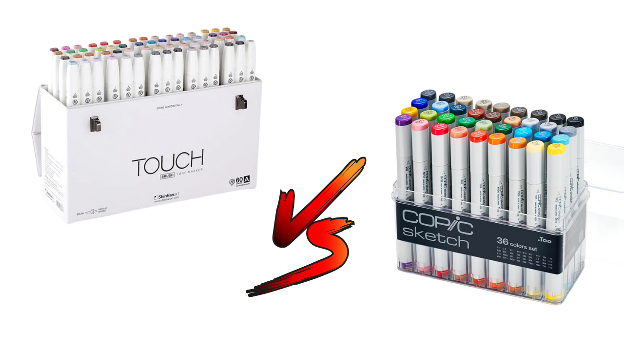 TOUCH Twin & Brush Alcohol Markers available in 204 colors ShinHan