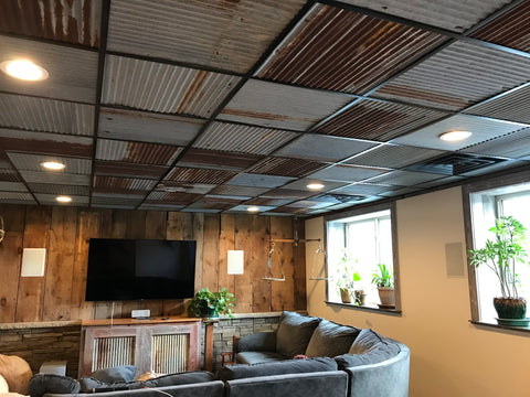 metal basement ceiling ideas