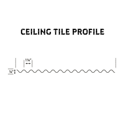 corrugated ceiling tile profile