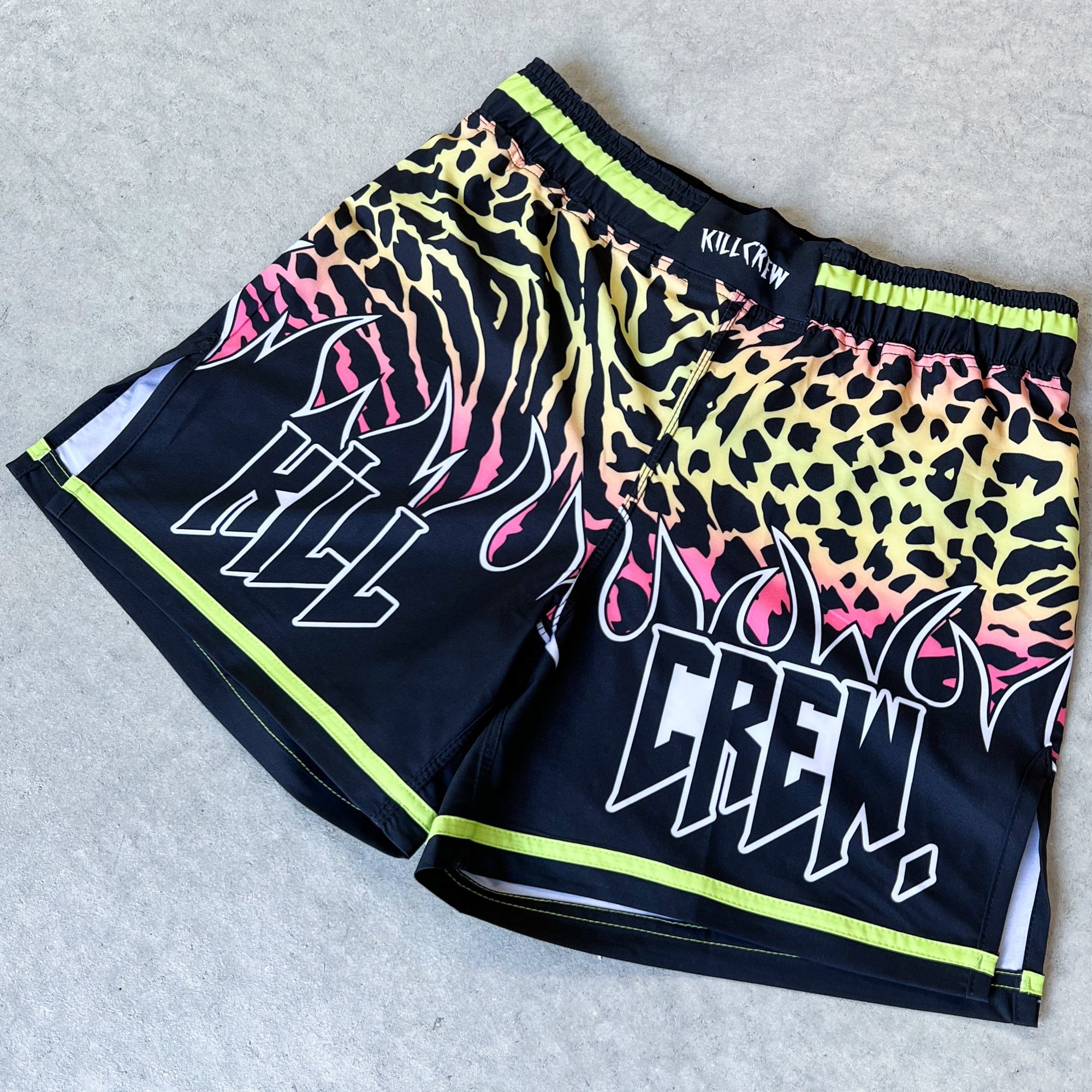 MUAY THAI FIGHT SHORTS - ZEBRA - Kill Crew