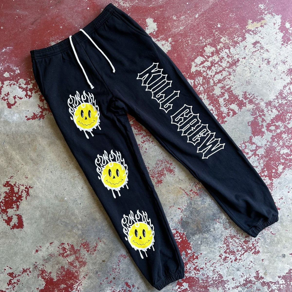 BSUPREME SMILEY TRACK PANTS - BSUPREME STUDIOS