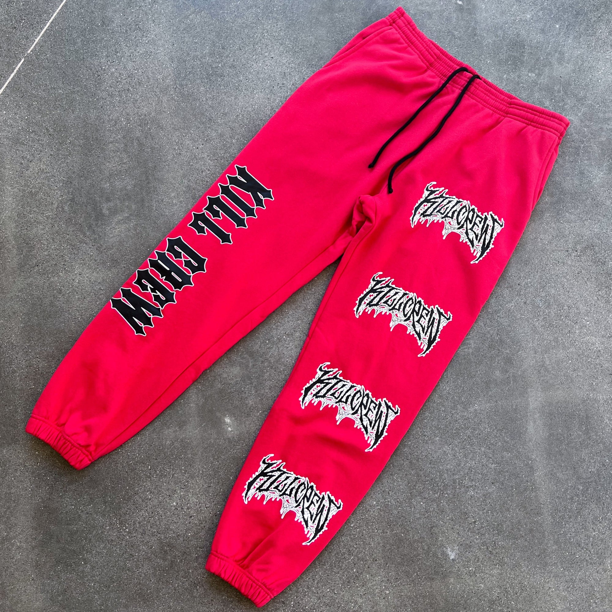 HEAVYWEIGHT LUX SWEATPANTS FLAME - GREY - Kill Crew