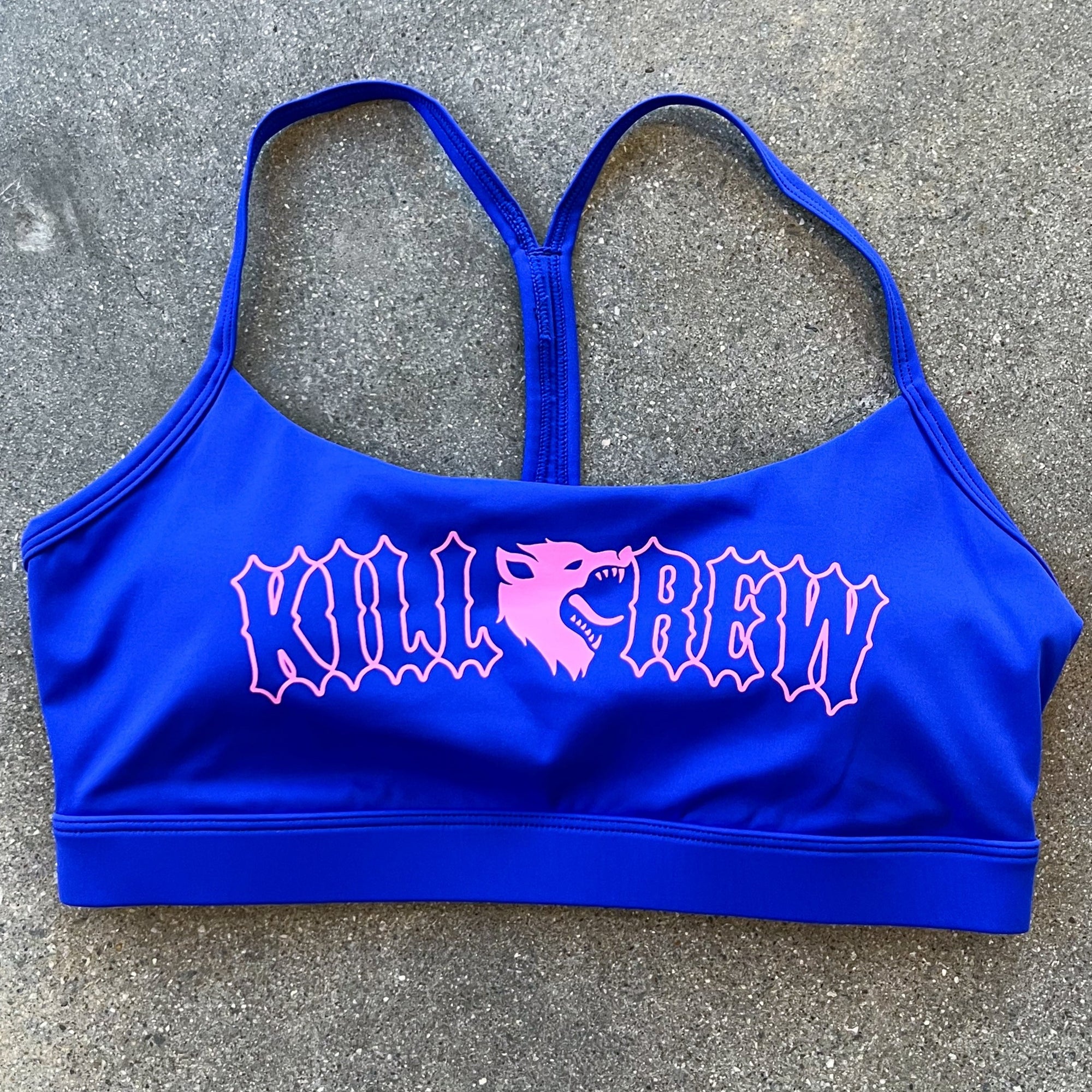 Blue Sports Bra, Claude Sports Bra Blue