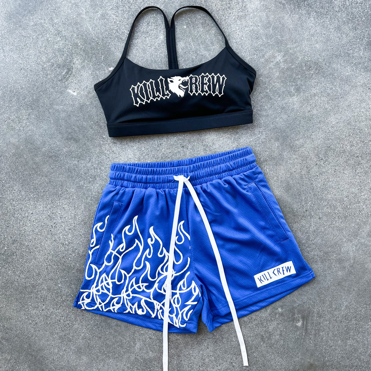 CLASSIC SPORTS BRA - BLACK / TEAL - Kill Crew