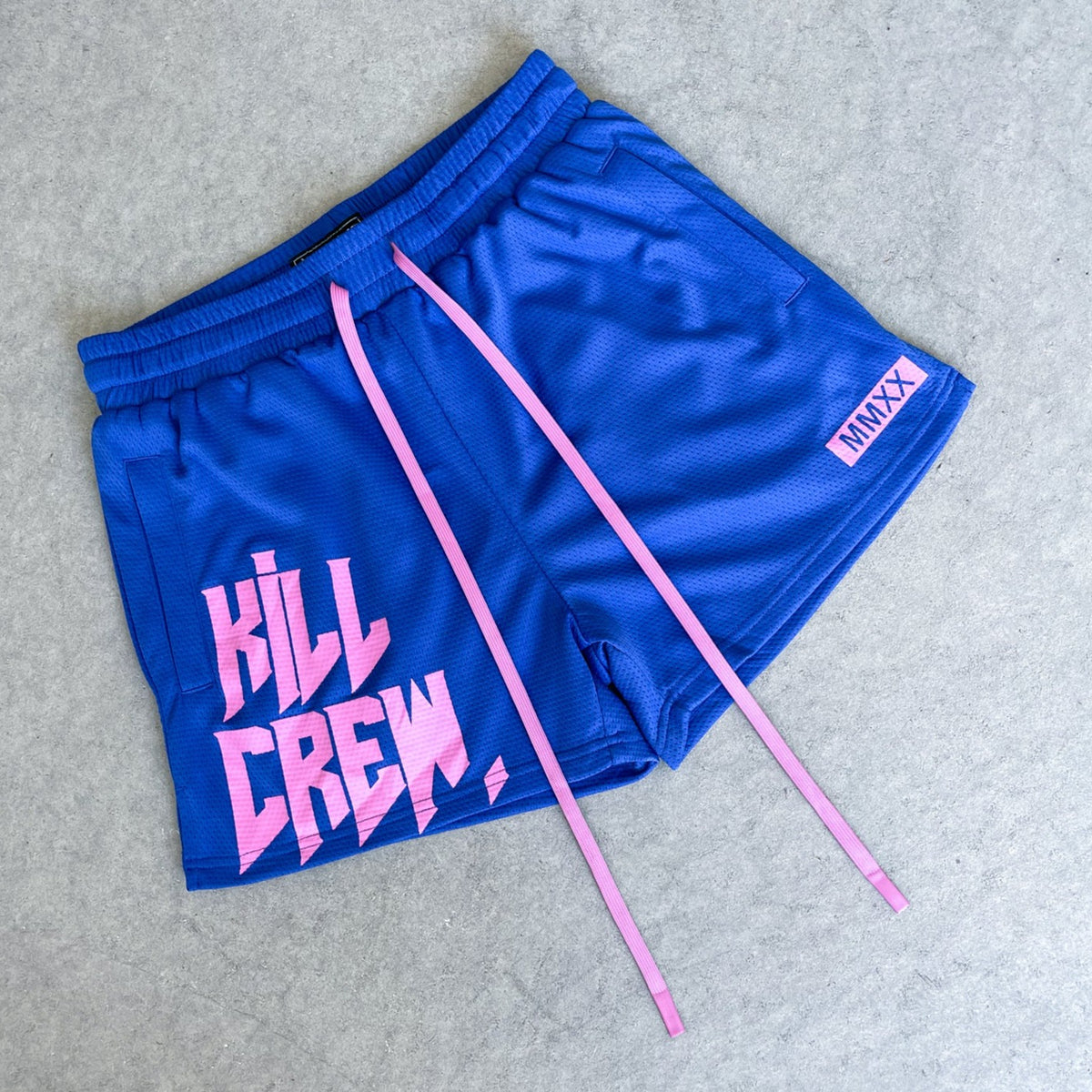 Mid Thigh Shorts Blue