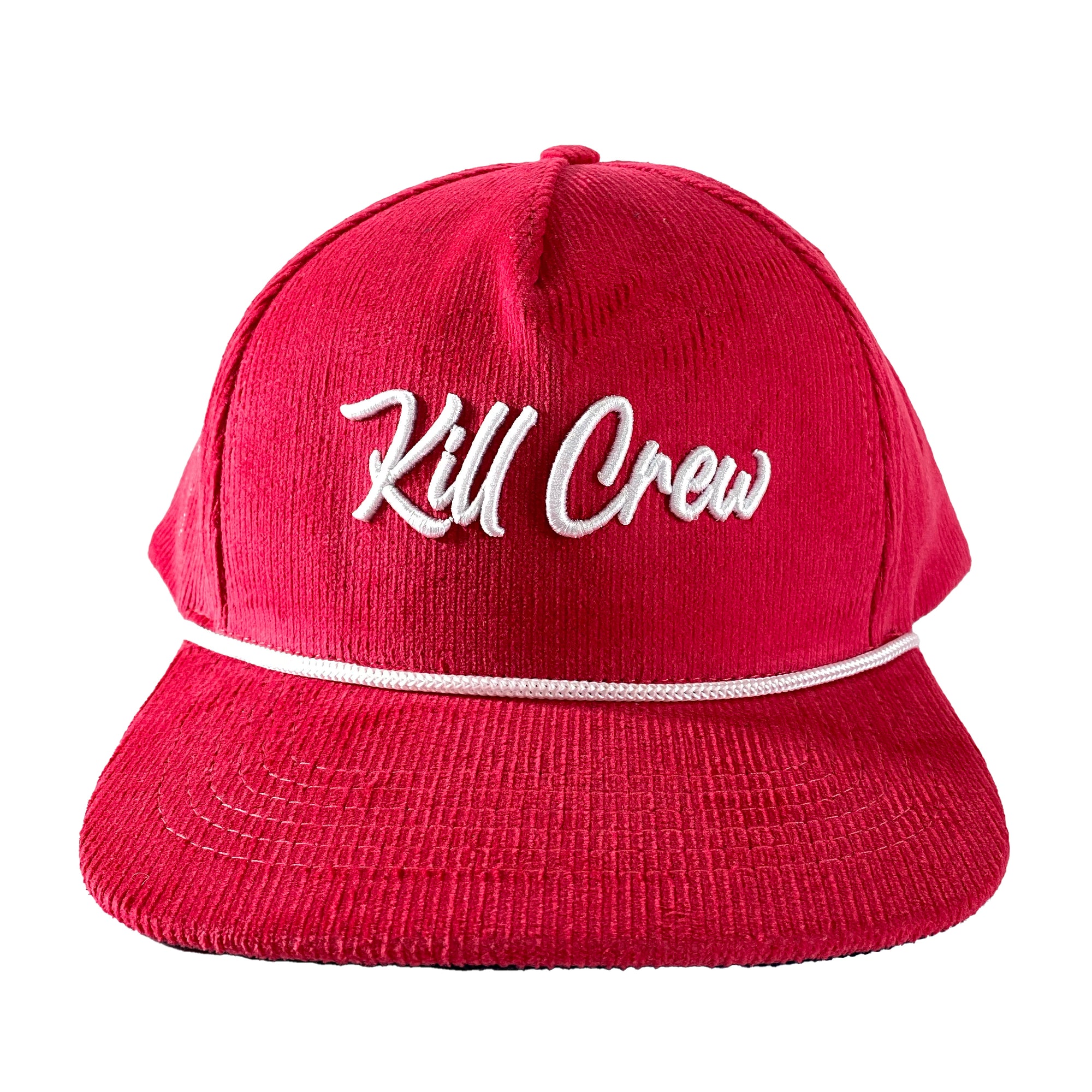 KILL CREW SNAPBACK - RED CORDUROY - Kill Crew