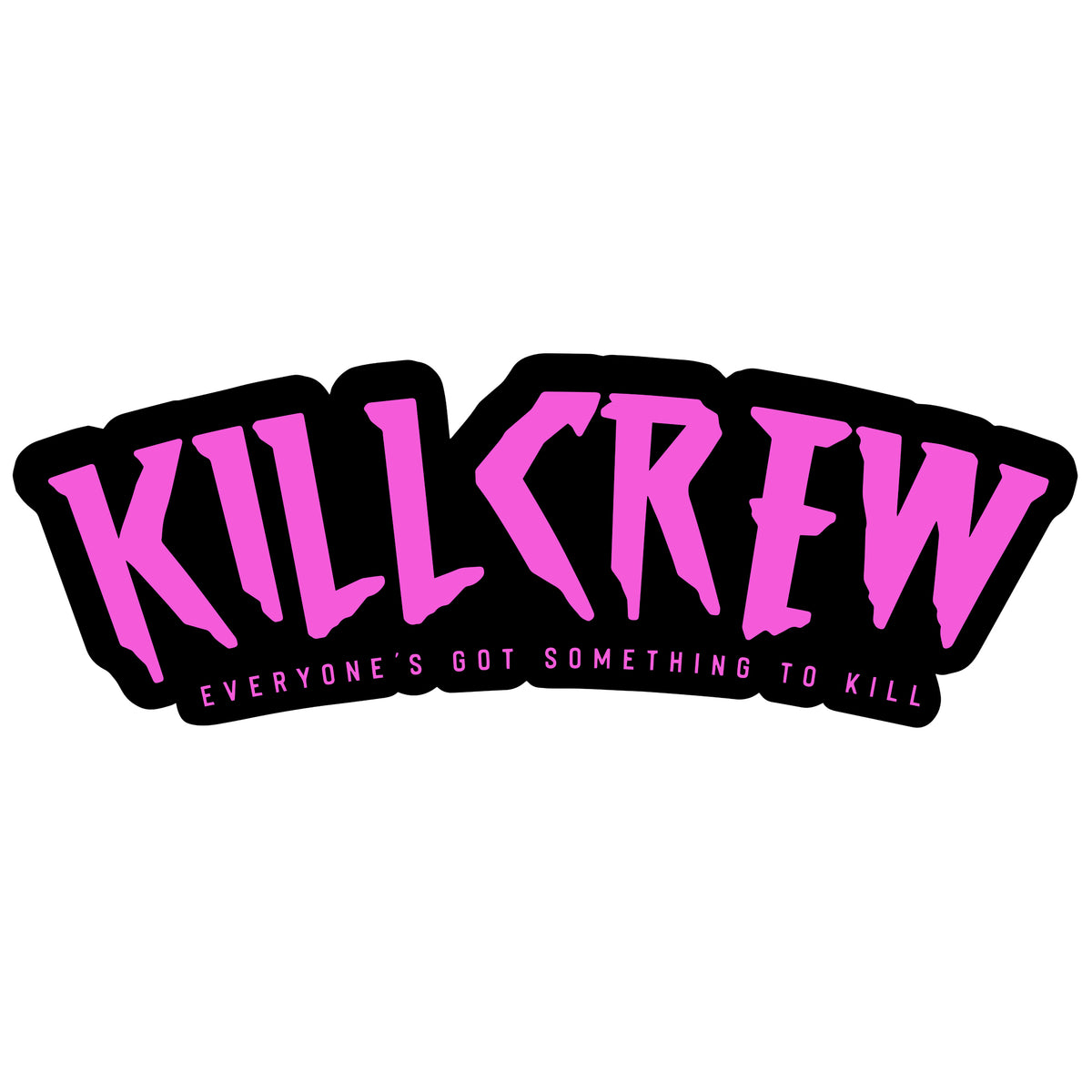 KILL CREW STICKER BLACK / PINK Kill Crew