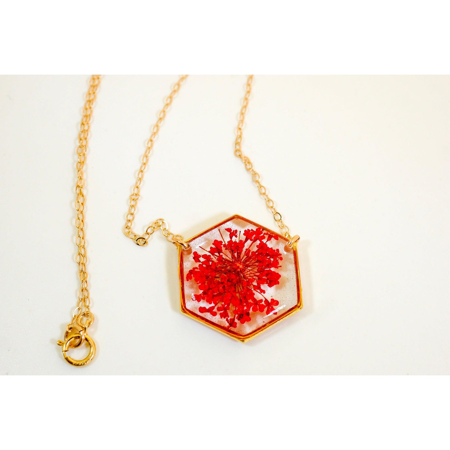 Red and Black Resin Necklace — Favor & Hotcakes Design