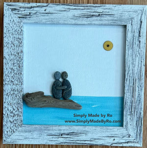 At the Shoreline 4"x4" - Simply Made By Ro 