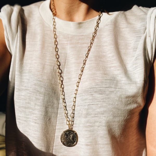 Fine Vintage Mexican Peso Necklace | Gabriela Artigas