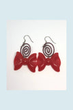 ☯Red Bow Earrings☯