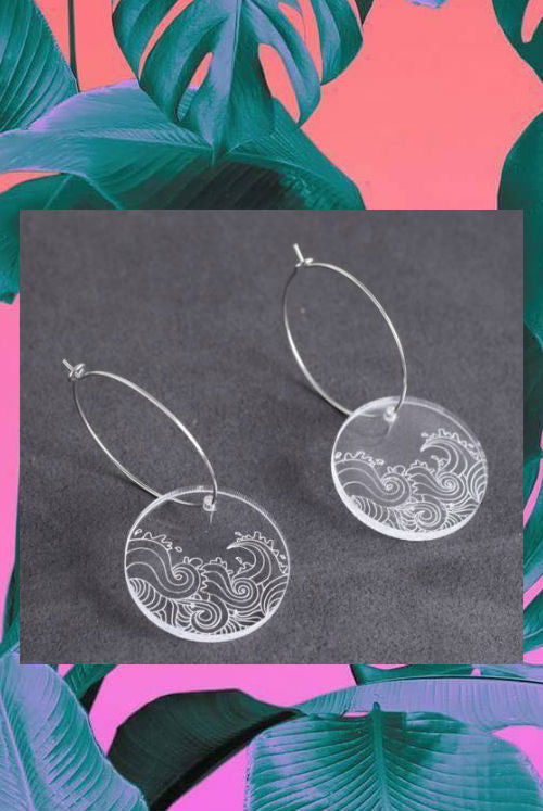 Japanese Wave Earrings