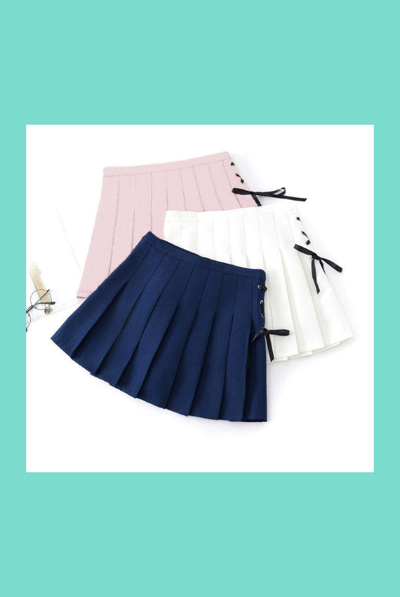 Lace Up Tennis Skirt