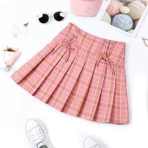 Plaid Pleated Skirts (Many Variants)