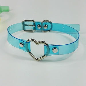 PVC Transparent Chokers (6+ Colours)