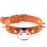 O Ring Spiked Choker