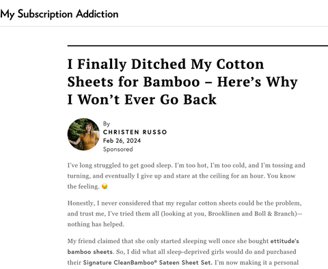 Ditched My Cotton Sheets for Bamboo