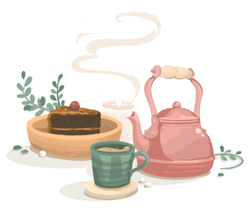 tea coffee scene 