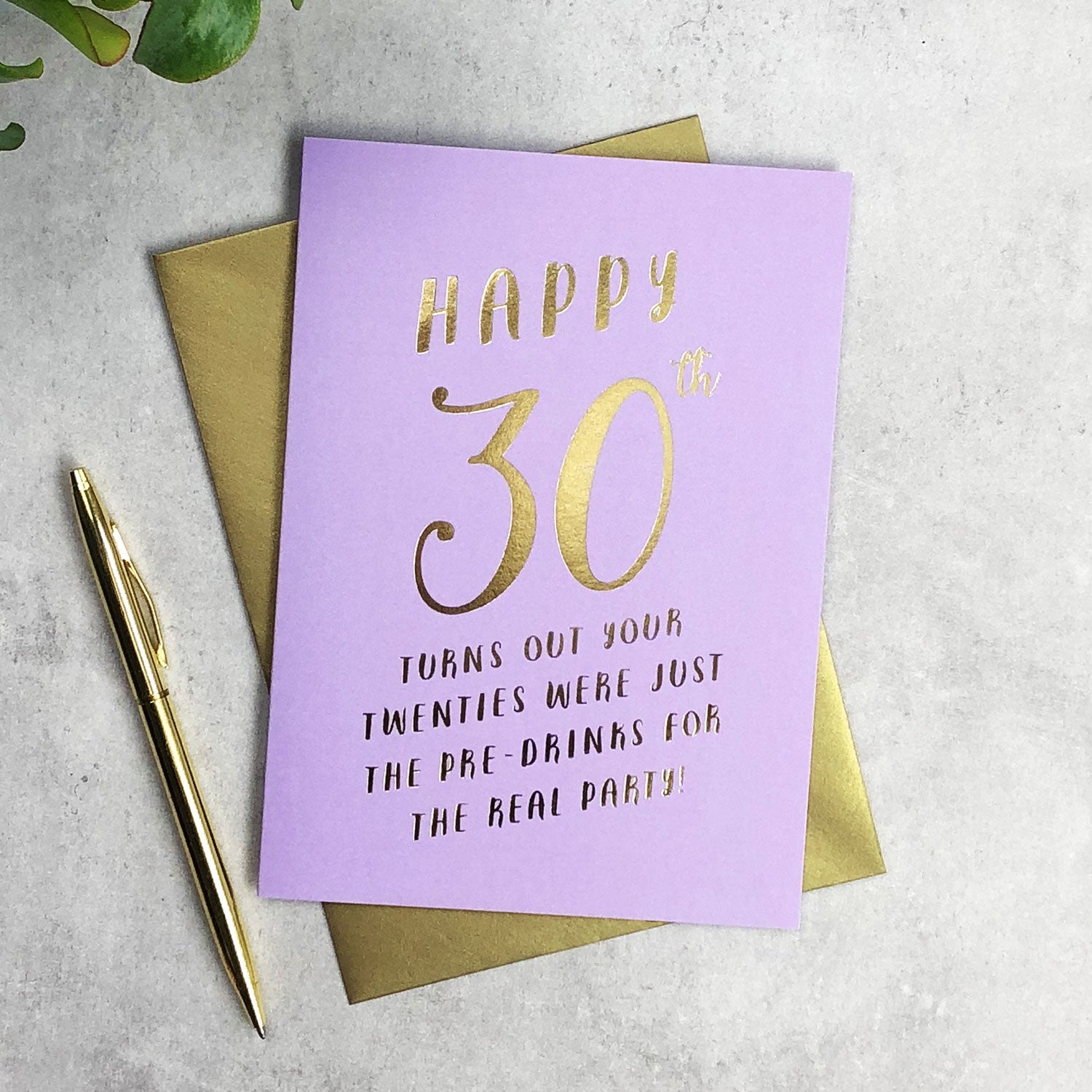 30th Birthday Pre-drinks card - Paper Plane