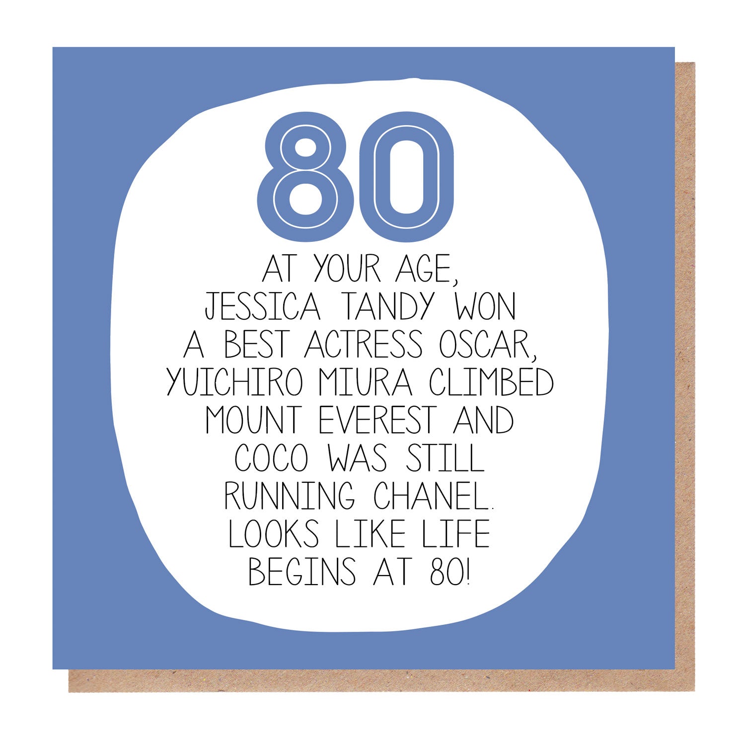 50th Birthday Card - At Your Age - Paper Plane