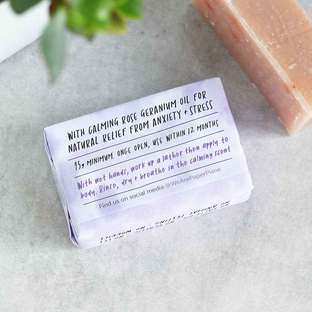 Calm Bar 100% Natural Vegan Soap - Paper Plane